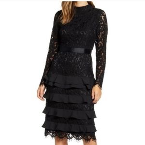 Rachel Parcell black lace dress
